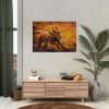 92409-369.jpg Black Labrador Runing in Field Poster