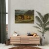 Lion Devouring a Goat Poster