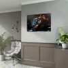 92409-391.jpg Close-up Tiger Head Resting in the Shade Poster