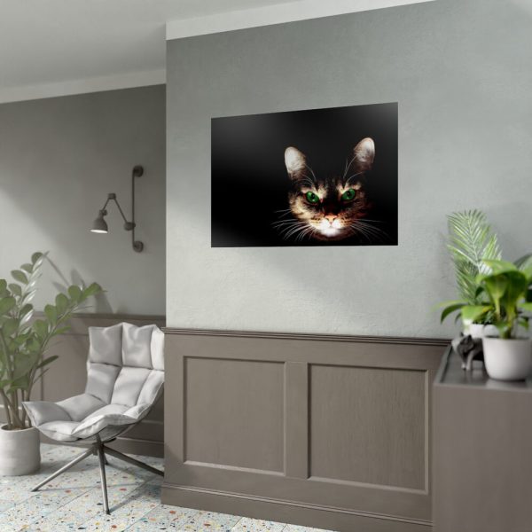 92409-421.jpg Bengal Cat in the Dark Poster