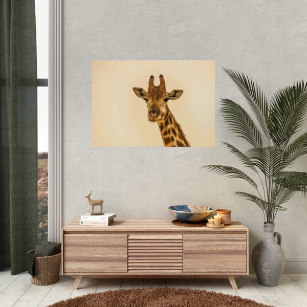 92409-471.jpg A Close up Geoffrey The Giraffe Poster