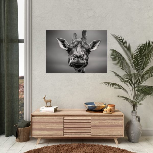 92409-474.jpg Giraffe in Monotone Poster