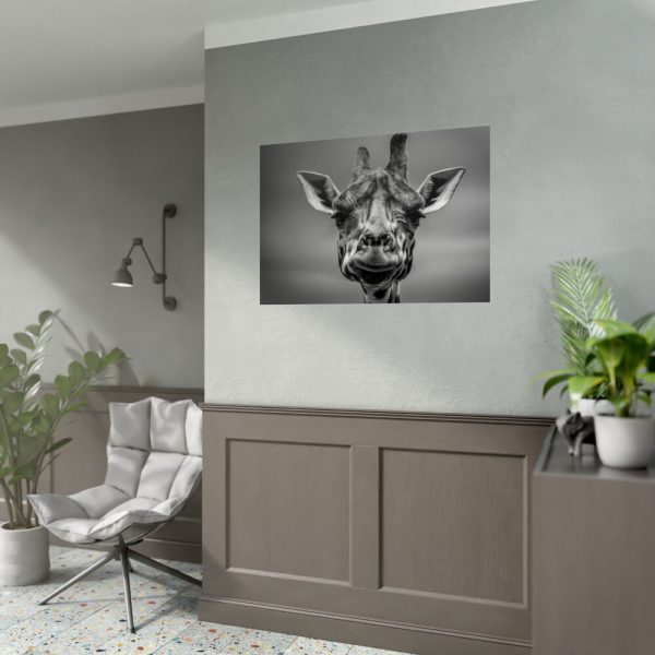 92409-475.jpg Giraffe in Monotone Poster