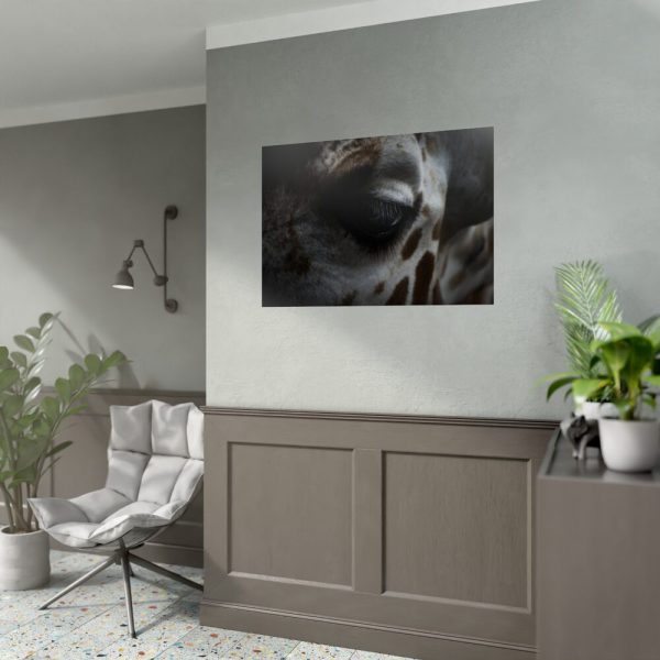 Giraffe Black Eye Poster