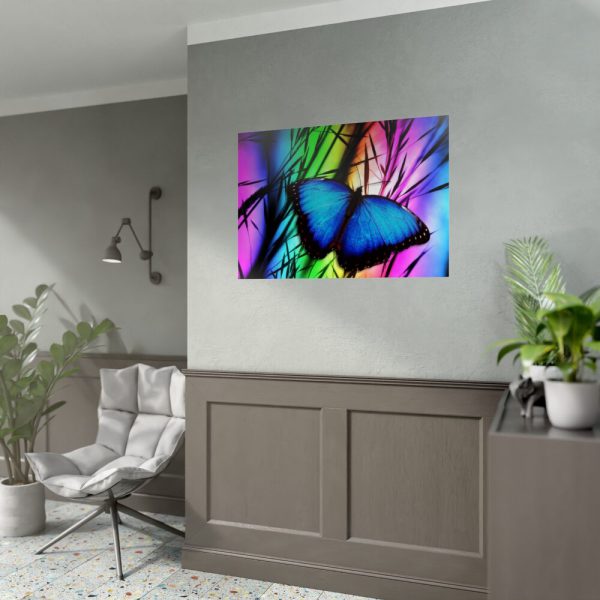 92409-511.jpg Butterfly Blue Insect Poster