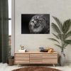 Male Lion Head Closeup Poster