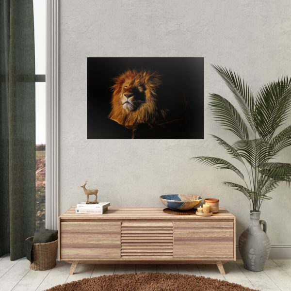 Glowing Lion Poster