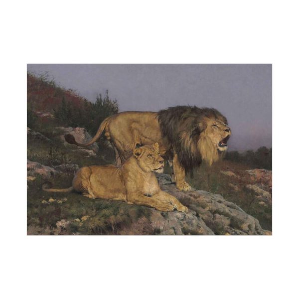 92409-54.jpg The Lion’s Domain by Geza Vastagh Poster