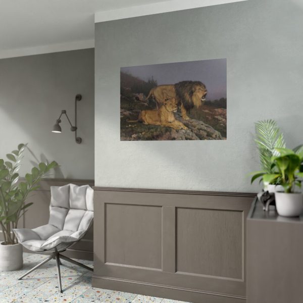 92409-56.jpg The Lion’s Domain by Geza Vastagh Poster
