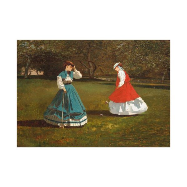 A Game of Croquet by Winslow Homer Poster