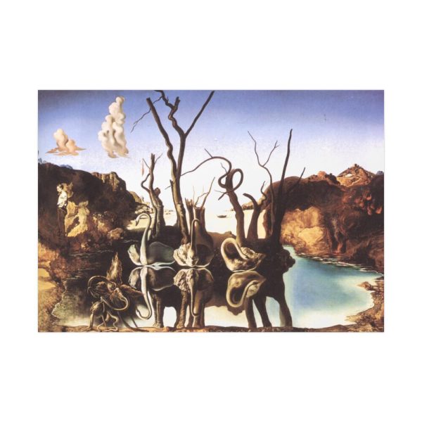 Swans Reflecting Elephants by Salvador Dali Poster