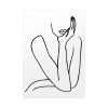 92410-114.jpg Line Art Woman Poster