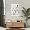 92410-115.jpg Line Art Woman Poster