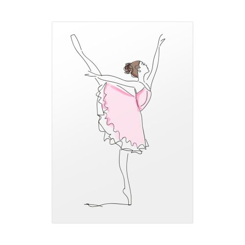 92410-120.jpg Ballerina in Pink Dress Poster
