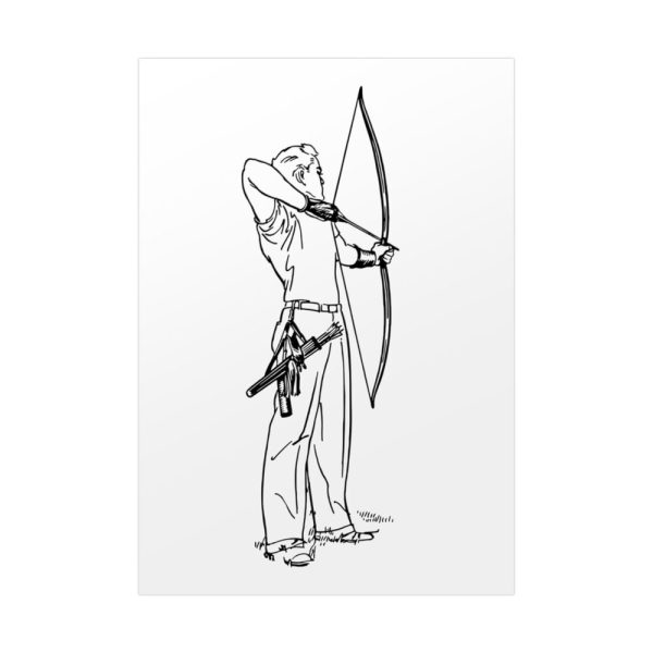 92410-123.jpg Male Archer Aiming Poster