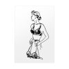 92410-132.jpg Lady Holding Brassiere Poster