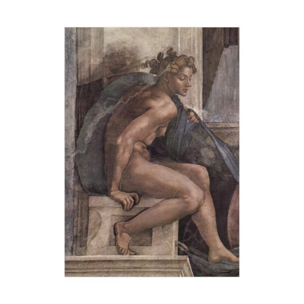 92410-144.jpg Ceiling fresco of creation in the Sistine Chapel, by Michelangelo Buoanorroti Poster