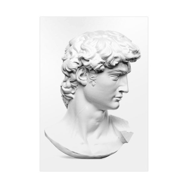 92410-165.jpg David statue's head by Michelangelo Buonarroti Poster