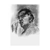 92410-177.jpg Black and White Portrait by Salvador Dali Poster