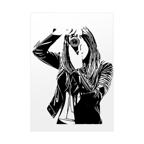 Woman Photographer Poster