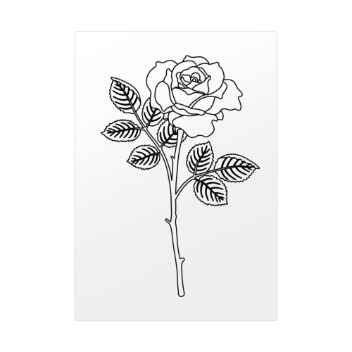 92410-195.jpg Rose Illustration Poster