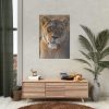 92410-22.jpg Female Lion Closeup Poster