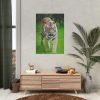 Grumpy Tiger Walking Poster