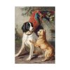 92410-27.jpg Two Dogs by a Kennel by Conradijn Cunaeus Poster