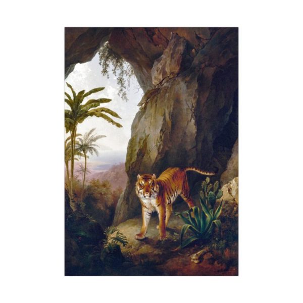 92410-270.jpg Tiger in a Cave by Jacques by Laurent Agasse Poster