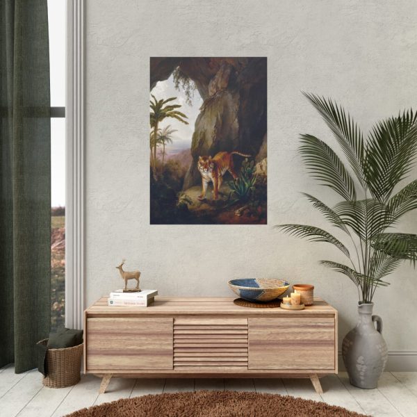 92410-271.jpg Tiger in a Cave by Jacques by Laurent Agasse Poster