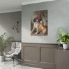 92410-29.jpg Two Dogs by a Kennel by Conradijn Cunaeus Poster
