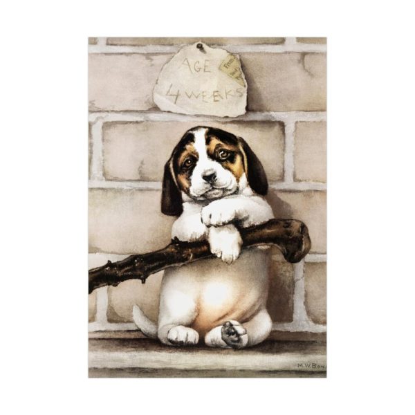 92410-30.jpg Puppy by L. Prang & Co Poster