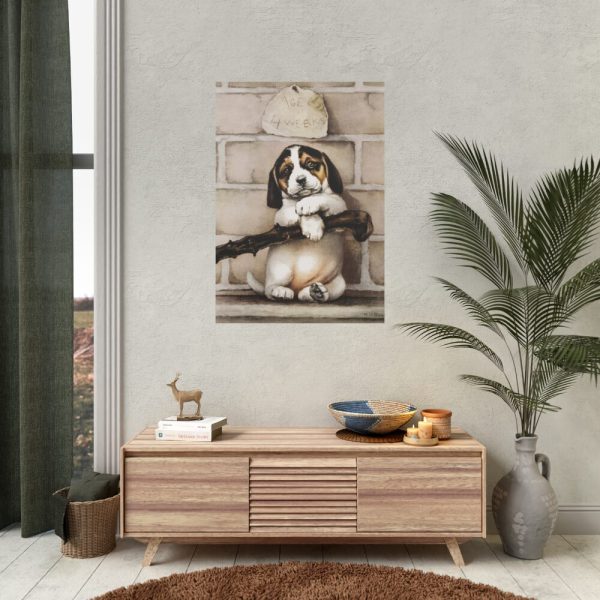 92410-31.jpg Puppy by L. Prang & Co Poster