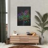 92410-316.jpg Flower Butterfly Light Effect Poster