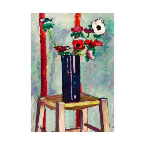 92410-75.jpg Anemones painting in high resolution by Henry Lyman Sayen Poster