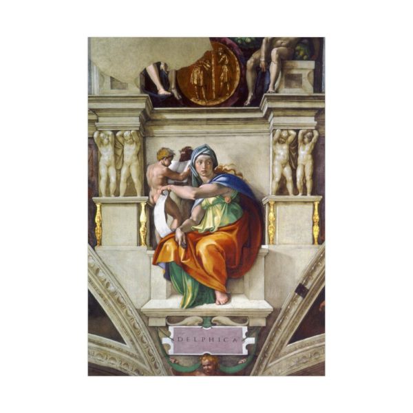 92411-116.jpg Delphic Sibyl by Michelangelo Buonarroti Poster