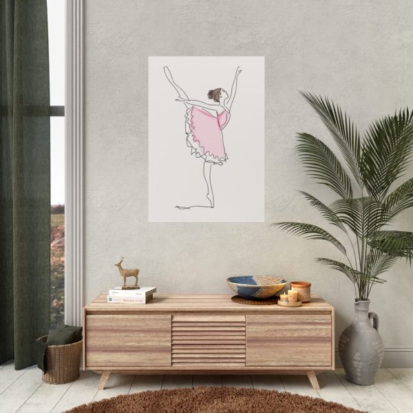 92411-120.jpg Ballerina in Pink Dress Poster