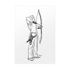 92411-122.jpg Male Archer Aiming Poster