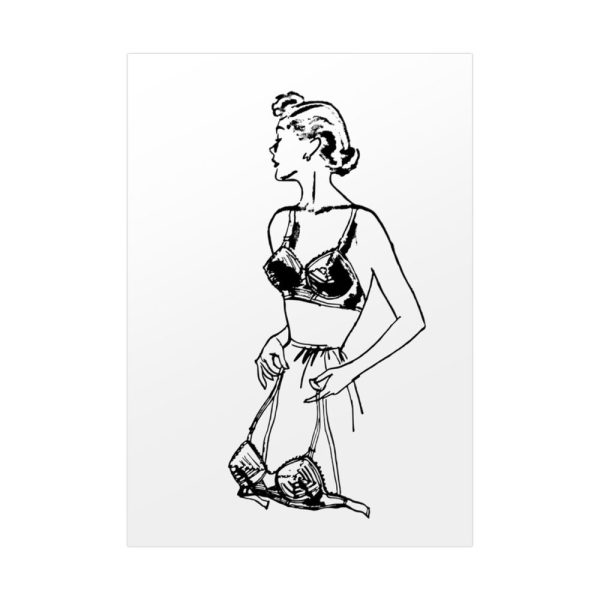 92411-131.jpg Lady Holding Brassiere Poster
