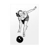 92411-152.jpg Bowling Woman Poster