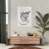 92411-165.jpg David statue's head by Michelangelo Buonarroti Poster