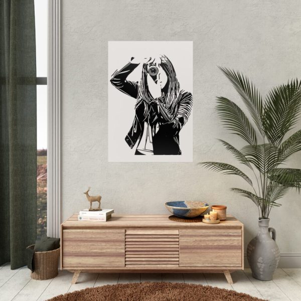 92411-180.jpg Woman Photographer Poster
