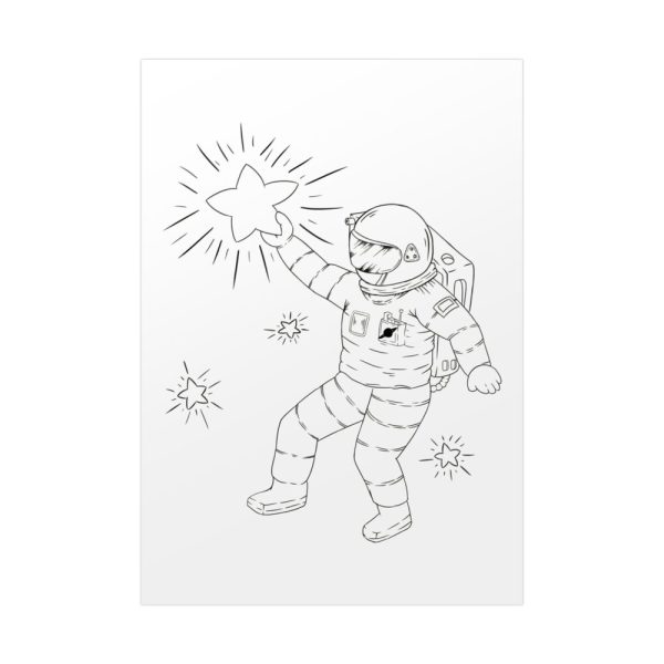 92411-188.jpg Astronaut Line Art Poster