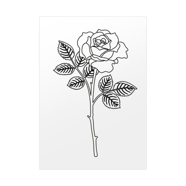 92411-194.jpg Rose Illustration Poster