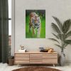 Grumpy Tiger Walking Poster