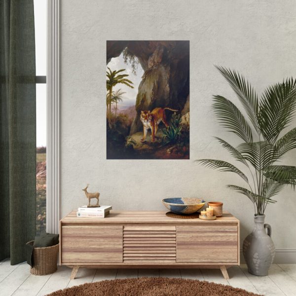 92411-270.jpg Tiger in a Cave by Jacques by Laurent Agasse Poster