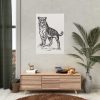 92411-282.jpg Vintage Tiger Animal Illustration Poster