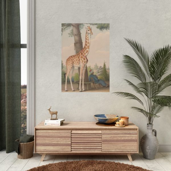 92411-303.jpg Study of the Giraffe by Nicolas Hüet Poster