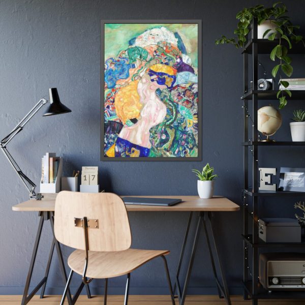 93830-102.jpg Baby (Cradle) by Gustav Klimt Framed Poster