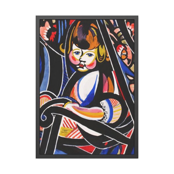 93830-104.jpg Child in Rocker by Henry Lyman Sayen Framed Poster